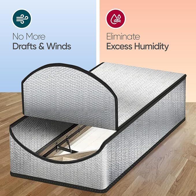 Attic Door Insulation Cover for Pull Down Ladder or Stair 25" x 54" x 11"- R-Value 15.6 Extra Thick Fire Proof Attic Tent Stairway Insulator with Easy Installation, Door Seal Hatch by Miloo