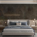 BOMENG Large Wide Concrete Wallpaper Peel and Stick 48"x354"Dark Grey Industrial Wallpaper Brown Tan Rusty Matte Black Cement Contact Paper with Air Guide Slot Wall Paper for Bathroom Bedroom Walls