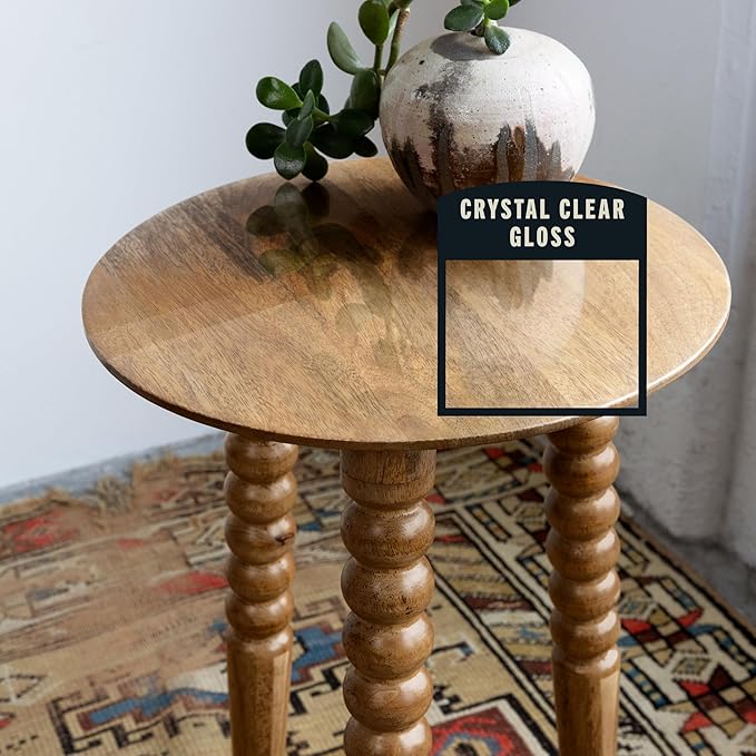 Varathane Water-Based Crystal-Clear Ultimate Polyurethane Spray | Interior Wood Protection | Fast Dry Time | Easy Clean Up | Gloss | 11.25 oz | 6 Pack