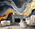 Jdayda Abstract Black and Gold Marble Wallpaper | 127"x96" Not Self-Adhesive Wall Murals for Living Room Bedroom