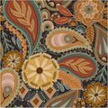 HAOKHOME Boho Peel and Stick Wallpaper Floral Paisley Brown/Yellow/Terracotta Renter Friendly Removable Wall Paper for Bedroom Decor 17.3in x 9.8ft