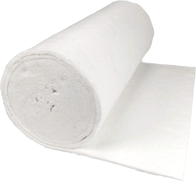 Lynn Manufacturing 1/4" Thick, CeraBlanket Insulation, Morgan Thermal Ceramics, 2400F Rated, 8 Lb. Density, 24" Wide, 20 Ft. Long, 4 Rolls per Box, 8CBK2