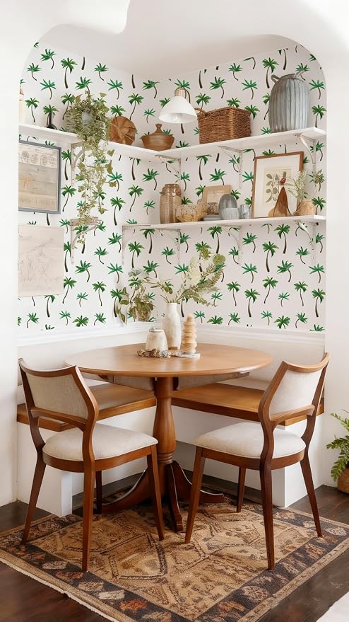 Shelf and Drawer Liner for Kitchen, Table, Bookshelves, Waterproof Cupboard Liners Tree Peel and Stick Wallpaper Self Adhesive Removable Easy Peel Off Stick on Paper 17.3" × 78.7"