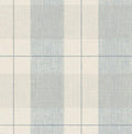 NextWall Lenox Hill Plaid Peel and Stick Wallpaper (Blue & Beige)