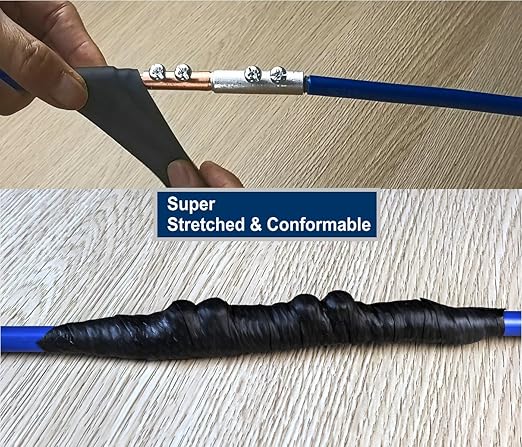 Silicone Butyl Composite Rubber Self-Fusing Tape(1.5" x 20FT) | IP67 Waterproof & 35KV Insulated | Extreme Cold/Hot Resistance | for Plumbing, Hose Repair, Pipe Leak, Electrical Joint, Handlebar Grip