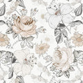Hopepak Floral Peel and Stick Wallpaper for Bedroom Modern Farmhouse Flower Wall Paper Self Adhesive Removable Contact Paper for Cabinets Bathroom Nursery Shelf Drawer 15.5'' x 78.7''