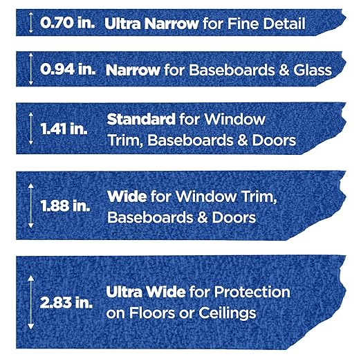 ScotchBlue Original Multi-Surface Painters Tape, 2 Inch Wide (1.88 in. x 60 Yds), 6 Rolls Blue Paint Tape Protects Surfaces & Removes Easily, Masking Tape for Indoor and Outdoor Use (2090-48TP6)