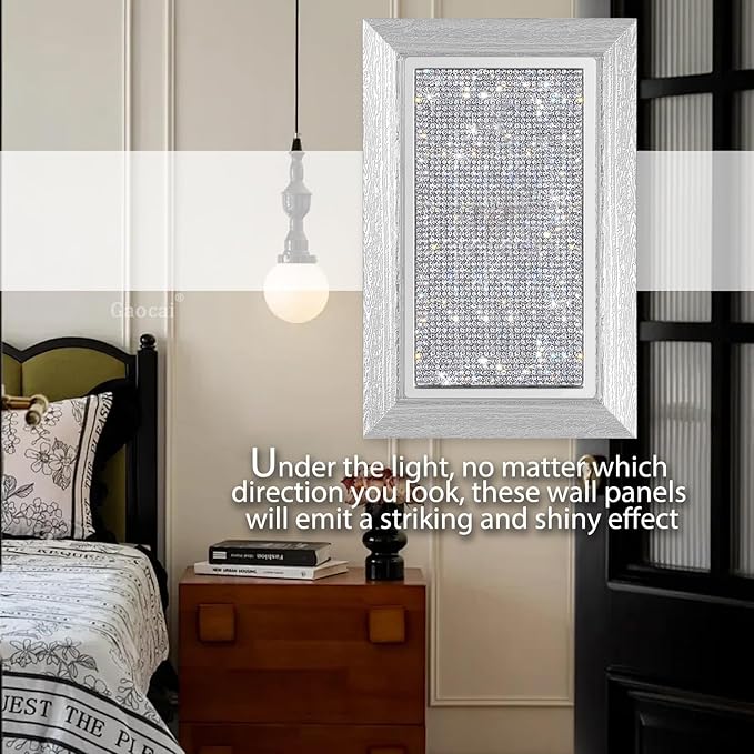1 Pcs Shiny Rhinestones Wall Plates Light Switch Cover Plate Decorative Outlet Covers Blank Wall Plate Single Toggle Imitation Wood Grain Switch Plates