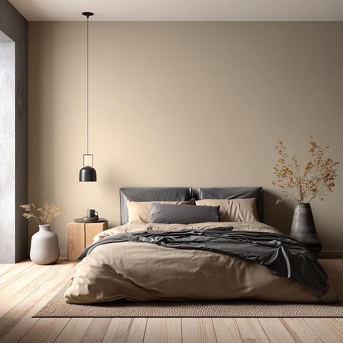 EVOLVE Interior Paint & Primer, Eggshell (Natural Beige), 1 Gallon – One-Coat Coverage, Excellent Hide, Low VOC, Low Odor, Washable Paint for Walls, Doors & Trim