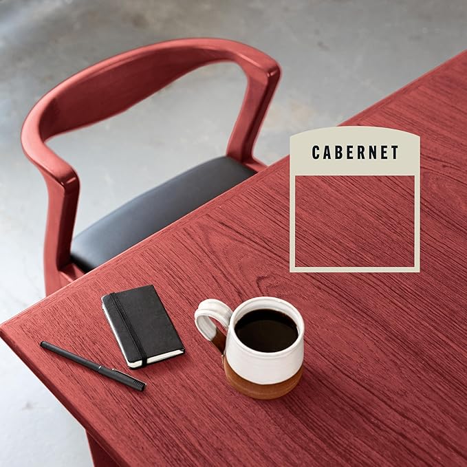 Varathane Premium Fast Dry Wood Stain | 1 Hour Dry Time | 1 Coat Color | Interior Wood Stain | Furniture, Cabinets, Doors, Trim | Half Pint | Cabernet