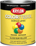 Krylon® COLORmaxx™ Brush-On, Gloss, Sun Yellow, 1 Quart