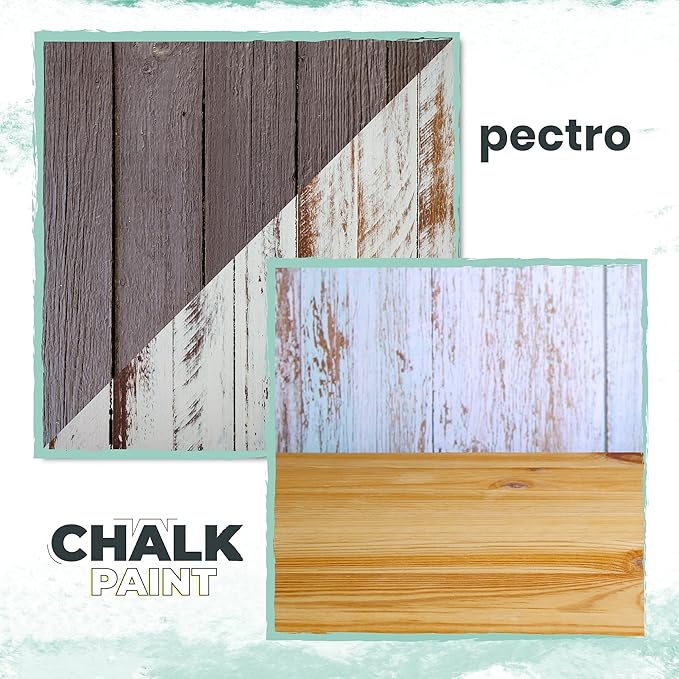 Chalk Paint for Furniture 25 fl.Oz. (750ml) + Special Chalk Paint Brush - Furniture Paint no Sanding or Priming - Chalk Finish Wood Paint - DIY Projects Home Decor & Improvement (DEEP BLUE)