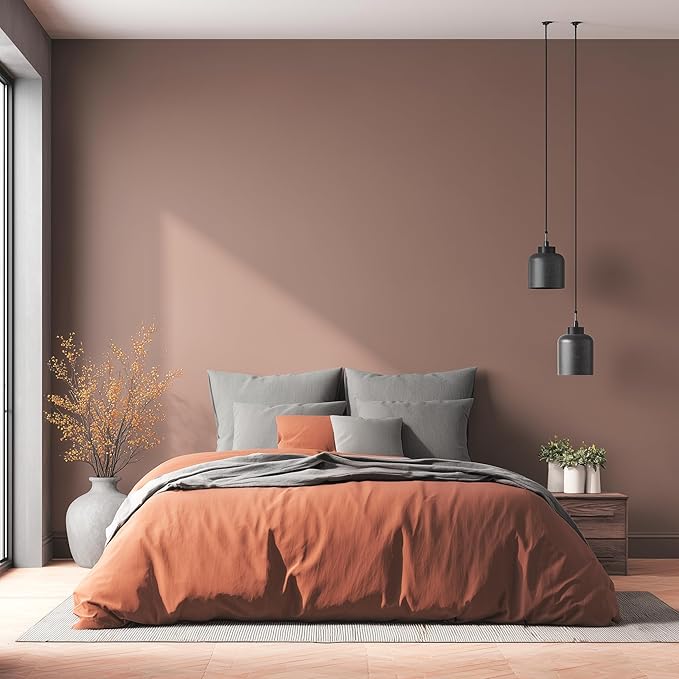 EVOLVE Interior Paint & Primer, Eggshell (Feather Brown), 1 Gallon – One-Coat Coverage, Excellent Hide, Low VOC, Low Odor, Washable Paint for Walls, Doors & Trim