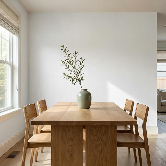 WADILE Grasscloth Peel and Stick Wallpaper 15.7in x 196.8in, Textured Contact Paper for Cabinets, Faux Linen Wall Paper Pull and Stick, Fabric Vinyl Wallpaper Self Adhesive White | Textured contact paper, Faux linen, Vinyl material, Cabinets, Self adhe...