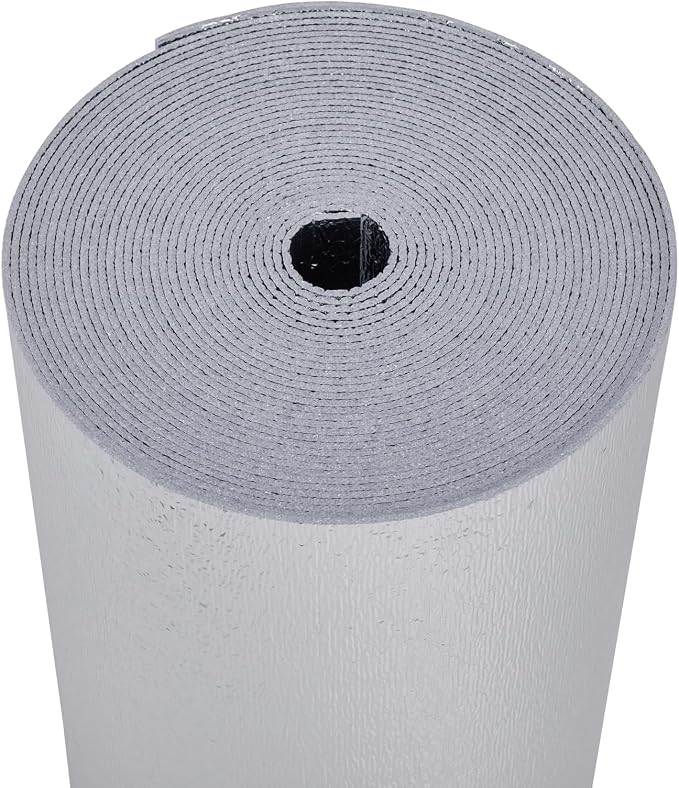INSULATION MARKETPLACE SmartSHIELD -3mm 24inx50Ft ReflectiveINSULATION roll, Foam Core Radiant Barrier, ThermalINSULATION Shield - Engineered Foil