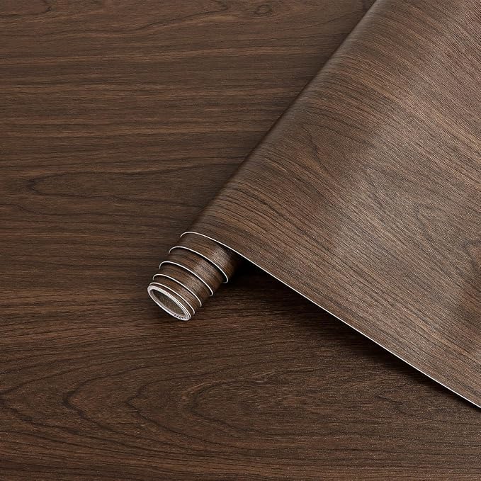 Arthome Cherry Wood Contact Paper Peel and Stick Wallpaper 23.6"x200" | Covers 32.7 sq ft.,Decorative Vinyl Film for Countertop,Cabinets,Shelf,Drawer Liner,Easy to Clean Removable Wall Covering