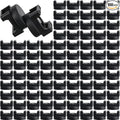 Yookeer 100 Pcs Magnetic Zip Tie Mount Base Black Magnetic Cable Clips Wire Holder Multipurpose Cable Ties Management Base Electrical Supplies for Wire (22 mm)