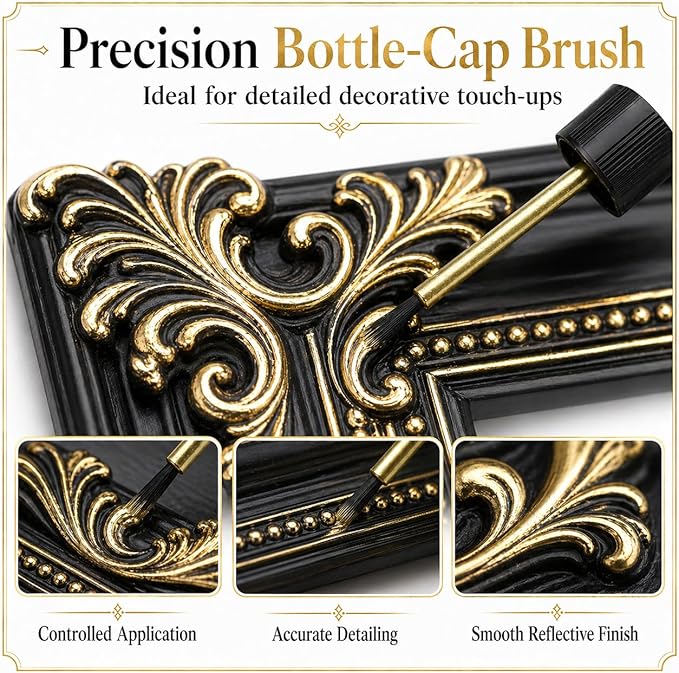 Liquid Leaf Paint - Alcohol-Based Airbrush Paint - High Gloss Finish Gold 1 Fl Oz