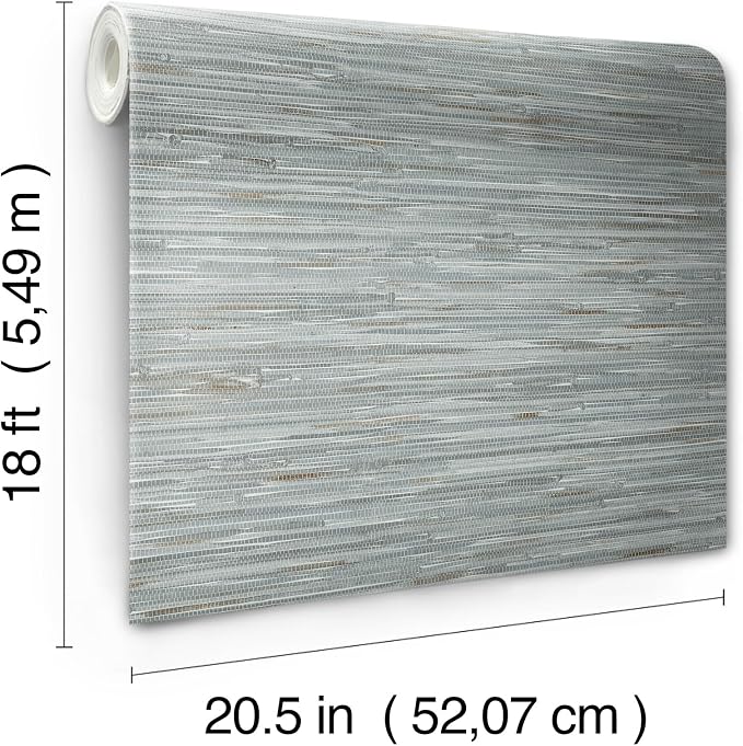 NuWallpaper Multicolor Grassweave Peel and Stick Wallpaper, Multicolor Grassweave Removable Contact Paper for Walls, Self Adhesive Wall Covering for Bedroom Living Room Accent Wall