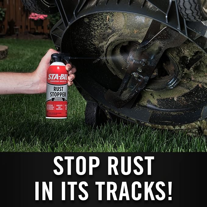STA-BIL Rust Stopper - Anti-Corrosion Spray and Antirust Lubricant - Prevents Car Rust, Protects Battery Terminals, Stops Existing Rust, Rust Preventative Coating - 13 Oz (22003)