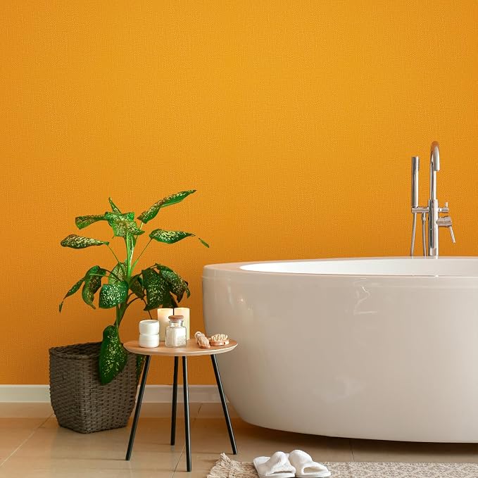 WADILE Grasscloth Peel and Stick Wallpaper 23.6in x 118in, Textured Contact Paper for Cabinets, Faux Linen Wall Paper Pull and Stick, Fabric Vinyl Wallpaper Self Adhesive Orange | Textured contact paper, Faux linen, Vinyl material, Cabinets, Self adhesive