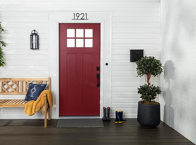 Rust-Oleum 369385 Advanced Dry Door & Trim Paint, Quart, Satin Cranberry