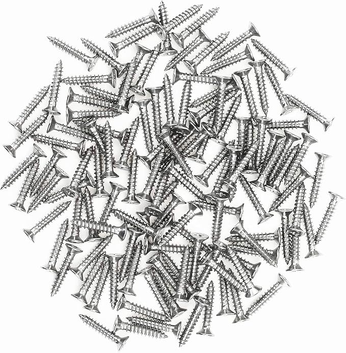 20Pcs Stainless Steel Folding Hinges 3 inch Door and Window Hinges assigned 120 Screws
