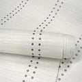 Ansehan Hand-Crafted Wallcovering HA4001 Droplets Stripe 36" W x8 Yard L Textured, Modern, Non Prepasted Natural Home Décor for Holiday Home Decor, Repose Grey/Dark Sliver