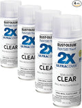 Rust-Oleum 249859 Painter's Touch 2X Ultra Cover Spray Paint, Semi-Gloss Clear, 12 Ounce (Pack of 4)