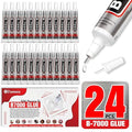 B7000 Glue 15ml/0.5 fl oz 24-Pack - High Strength, Flexible, Waterproof Adhesive for Jewelry, Electronics, Crafts and More
