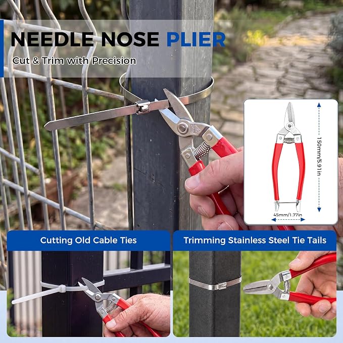 DISEN Stainless Steel Cable Tie Gun Kit