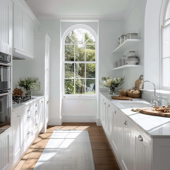 EVOLVE Ultimate White Paint & Primer in One, Semi-Gloss White, 1 Quart – Interior & Exterior, One-Coat Coverage, Excellent Hide, Low Odor, Low VOC, Washable Paint for Walls, Ceilings & Trim