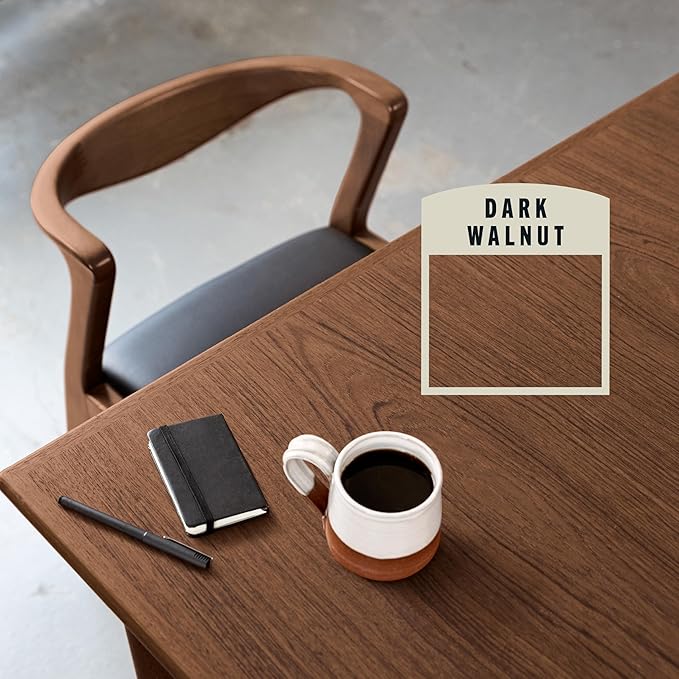 Varathane Premium Fast Dry Wood Stain | 1 Hour Dry Time | 1 Coat Color | Interior Wood Stain | Furniture, Cabinets, Doors, Trim | Half Pint | Dark Walnut
