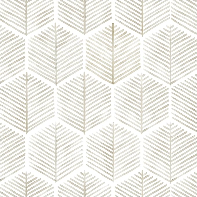 Modern Peel and Stick Wallpaper 17.3''×393'' Self Adhesive Wallpaper Boho Contact Paper Beige and White Geometric Wall Paper Removable Decorative Wallpapers for Bedroom Bathroom Cabinets Decor Vinyl