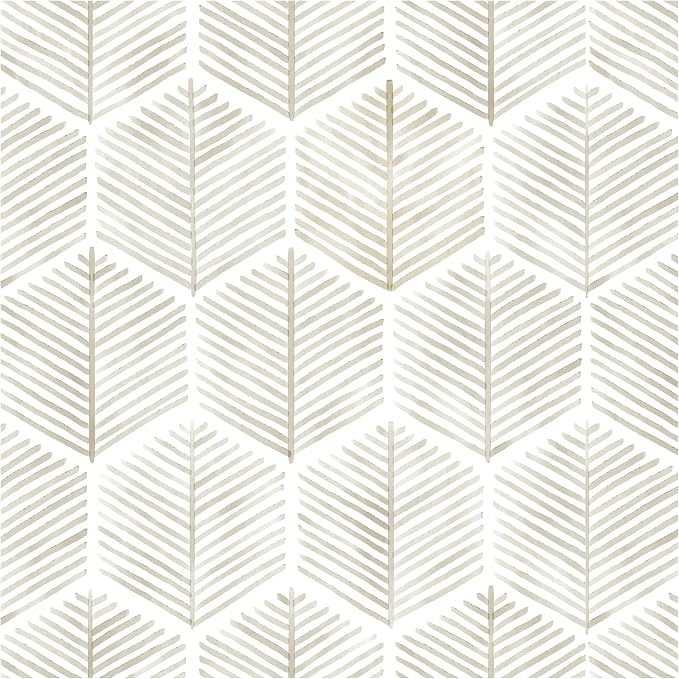 OSECAGE Geometric Peel and Stick Wallpaper Boho Contact Paper 17.3''×197'' | Modern Self Adhesive Wallpaper Removable White and Beige Wall Paper Decorative for Bedroom Bathroom Cabinets Decor Vinyl Roll
