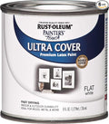 Rust-Oleum 1990730-6PK Painter's Touch Latex Paint, Half Pint, Flat White, 8 Fl Oz (Pack of 6)