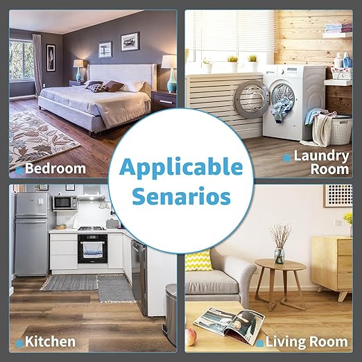 Art3d Peel and Stick Vinyl Floor Tiles 30-Pack 12 x 12 inch, Self Adhesive Waterproof Flooring Wood Planks for Kitchen, Dining Room, Bedrooms, Cover 30 Sq. Ft, Dark Brown Oak