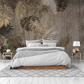 Cliouar-Turtle Backed Bamboo Plantain Leaf Plant Wall Mural Wallpaper for Bedroom Living Room 158" x 110" (Not Peel and Stick)