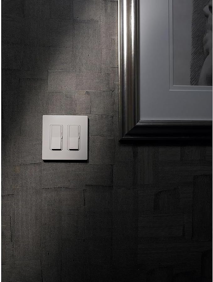 Lutron Claro 2 Gang Decorator/Rocker Wallplate, Satin, Hot (1-Pack) | SC-2-HT