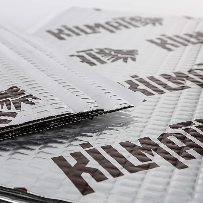 KILMAT 80 Mil (2 mm) 36 Sqft (3.4 Sqm) Car Sound Deadening Mat, Alubutyl Automotive Sound Deadener, Audio Noise Insulation and Dampening
