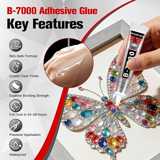 B7000 Glue 15ml/0.5 fl oz 16-Pack - High Strength, Flexible, Waterproof Adhesive for Jewelry, Electronics, Crafts and More