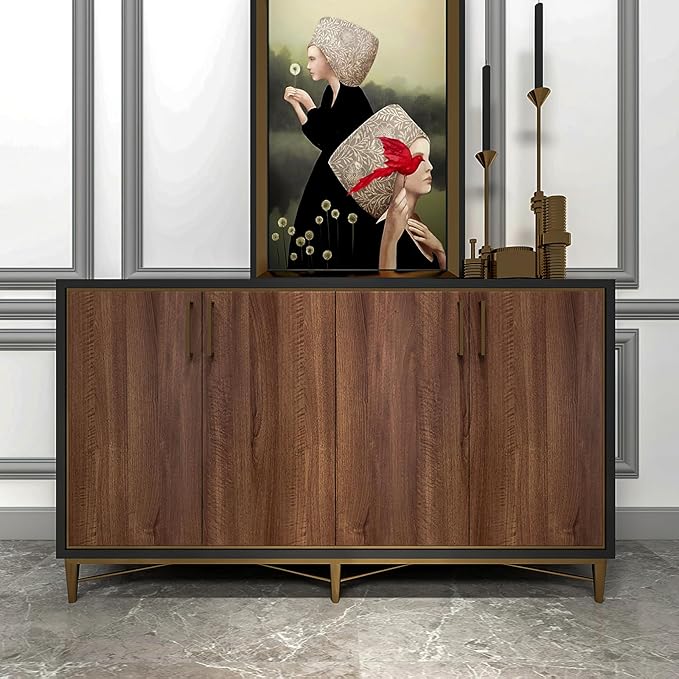Walnut Wood Grain Contact Paper Peel and Stick Wood Wallpaper 24x78 inch Dark Wooden Look Decorative Wallpaper Removable Self-Adhesive Wood Vinyl Wrap for Kitchen Cabinet Countertop Table