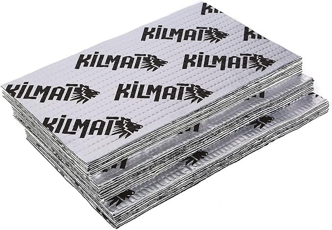 KILMAT Extra 100 mil (2.5 mm) 25 sqft (2.4 sqm) Car Sound Deadening Mat, Butyl Automotive Sound Deadener, Audio Noise Insulation and dampening