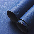 Safiyya 17.3 inch X 590 inch Wallpaper Blue Silk Textured Wallpaper Peel and Stick Modern Solid Color Wall Paper Removable Contact Paper for Walls Vinyl Rolls