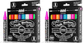 Loddie Doddie Liquid Chalk Markers - 16-Pack, 6mm Dual Tips - Chalk Markers for Blackboard & Chalkboard Paint - Washable Window Pens for Glass - Erasable Pens