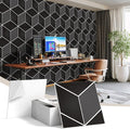 12Pack Acoustic Panels, Self-Adhesive Sound Proof Panels for Walls, Decorative 3D Textured Printing Sound Dampening Panels Sound Absorption Tiles for Studio, Office, Home, 12×12×0.4", Black