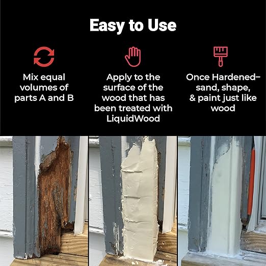 Abatron WoodEpox Kit - 2 Gallon - 2-Part Structural Epoxy Adhesive and Wood Hardener - Wood Filler Putty