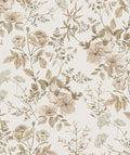 Erfoni 16.9" x197" Beige Floral Peel and Stick Wallpaper Boho Floral Leaf Contact Paper Boho Self Adhesive Wall Paper Flower DIY Removable Decoration Wallpaper for Livingroom Accent Wall Covering