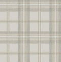 NextWall Harry & Grace Herringbone Plaid Premium Matte Non-Woven Peel and Stick Wallpaper (Frosted Calcutta)