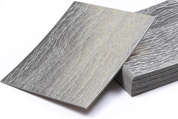 Siless Liner 157 mil 9 sqft Aluminum Foil Finish Car Sound Deadening & Heat Insulation Closed Cell Foam - PE Foam Sound Deadener